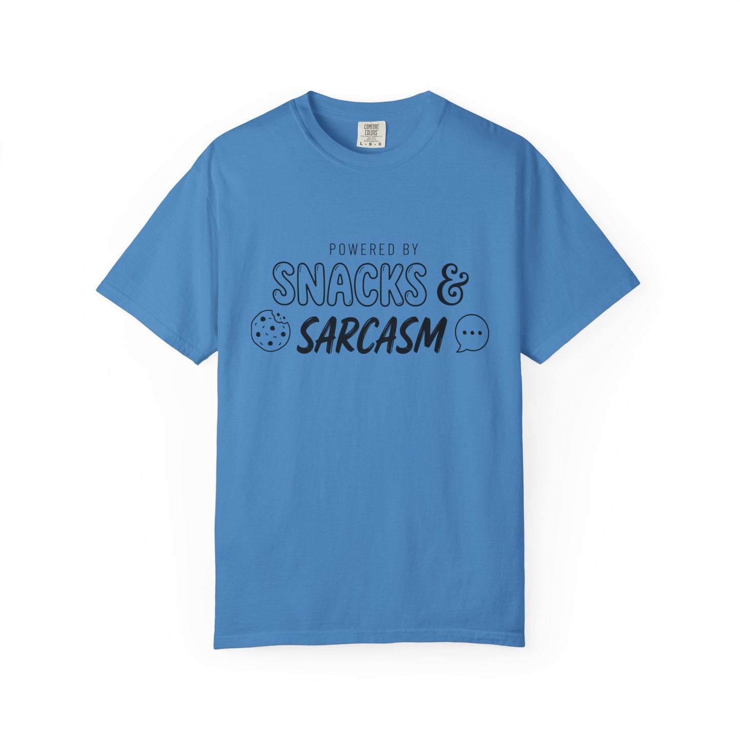 Funny "Snacks and Sarcasm" T-Shirt