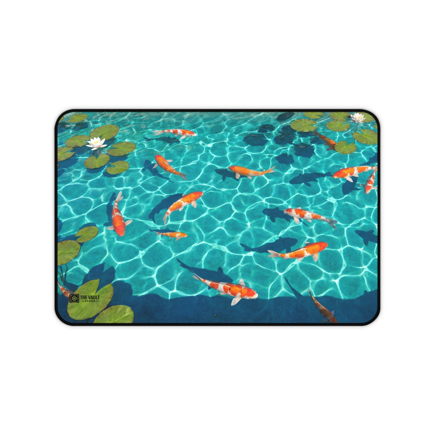 Koi Fish Pond Desk Mat