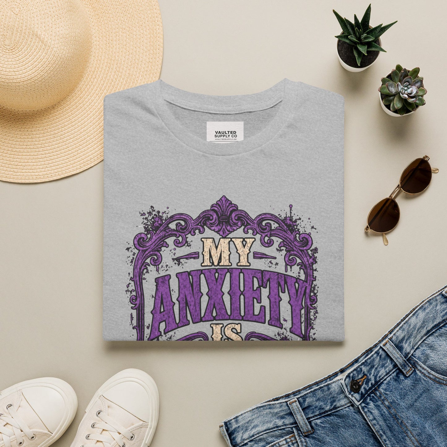 My Anxiety Is Vintage T-Shirt