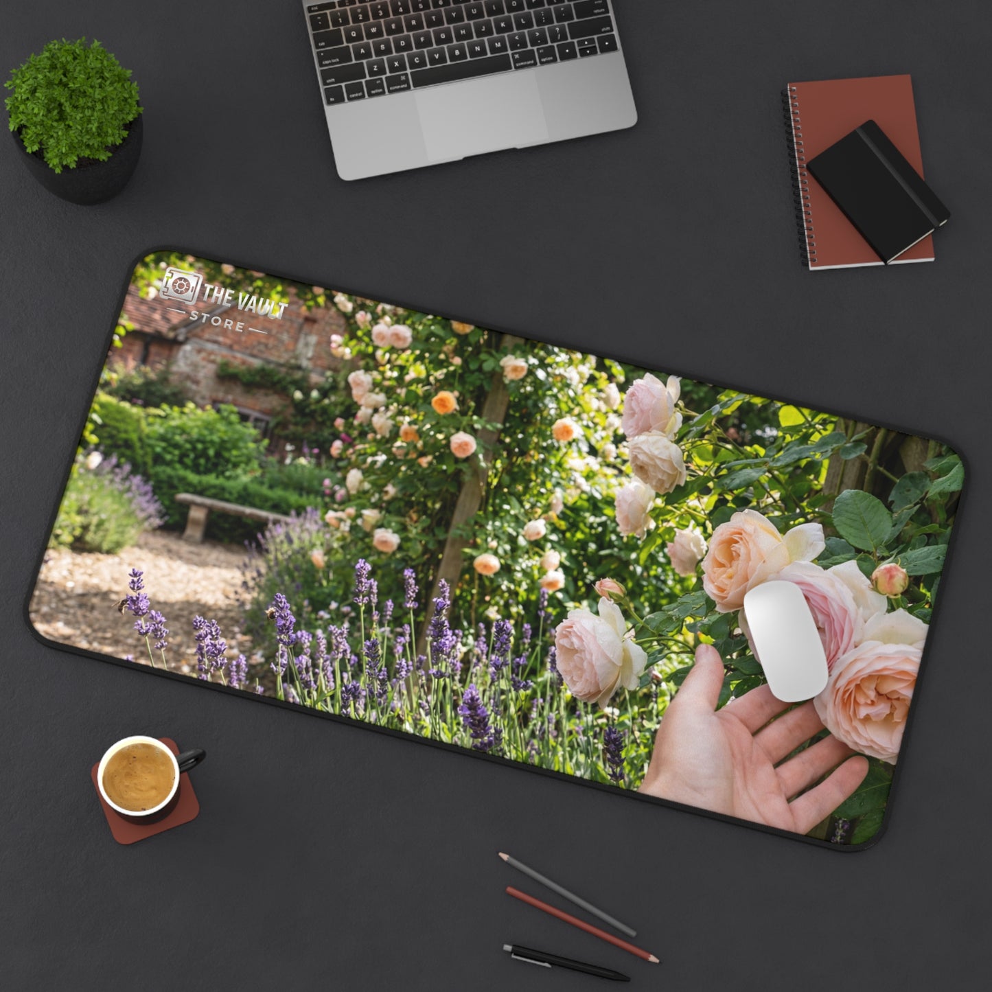 A Touch of a Rose Desk Mat