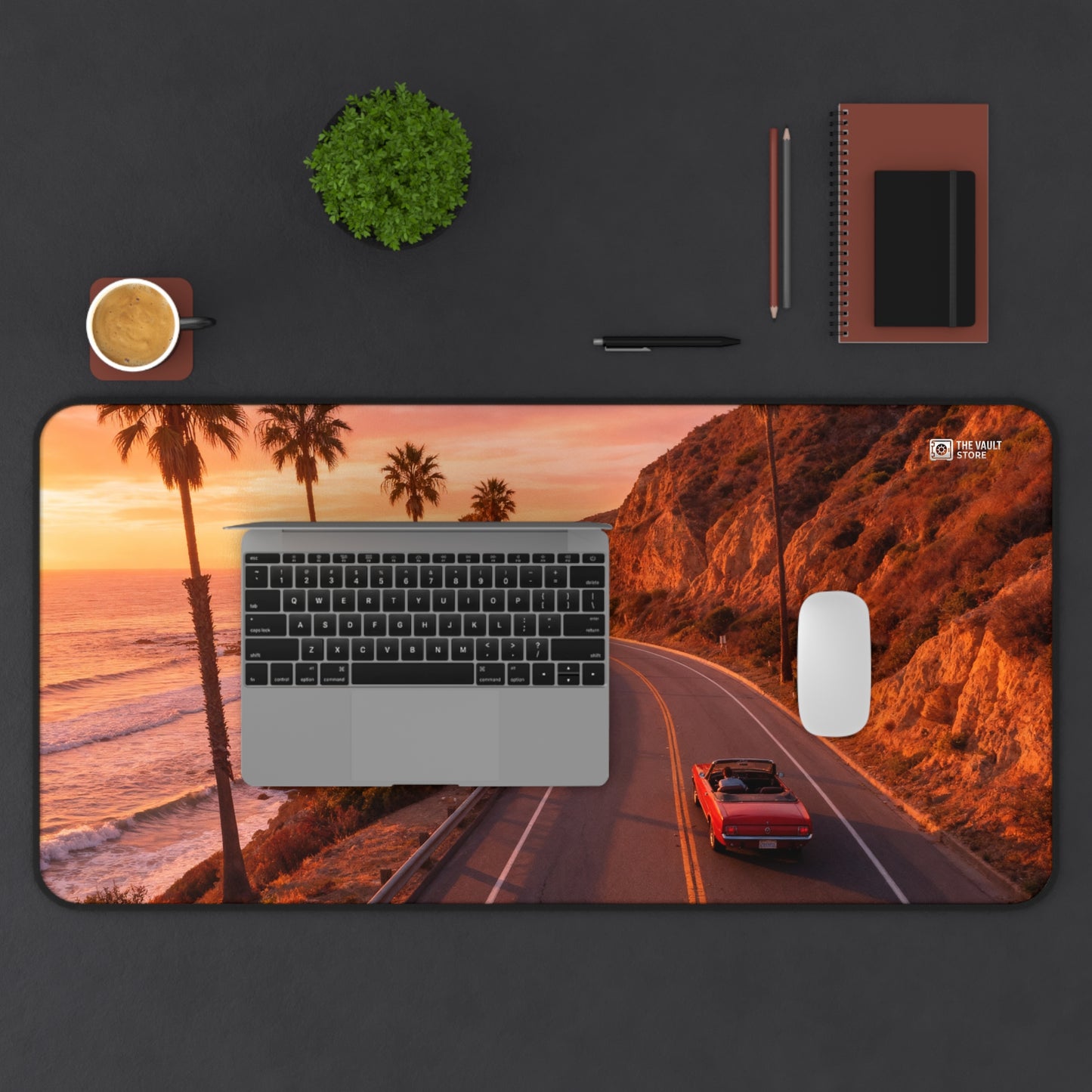 Sunset Beach Cruise Desk Mat