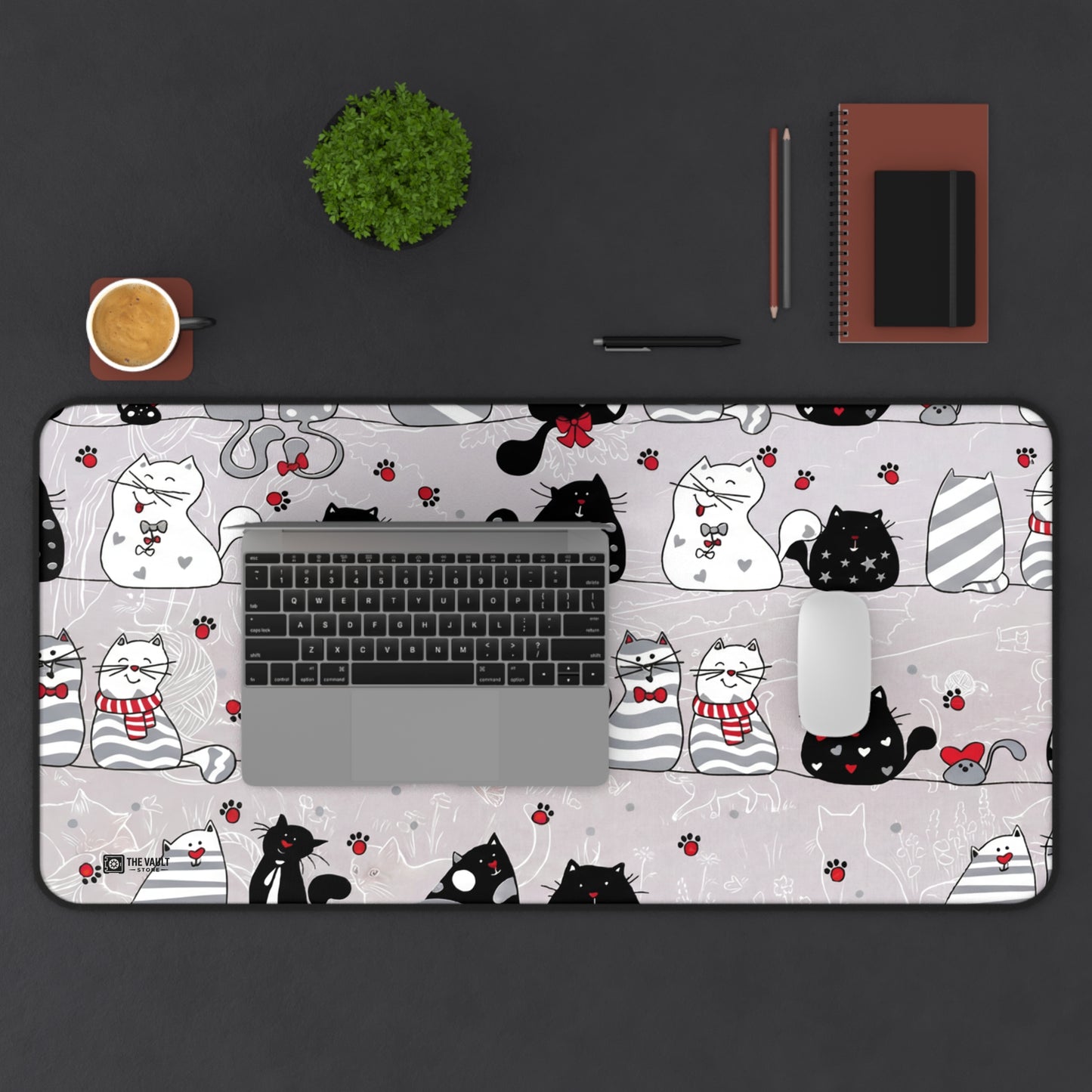 Too Many Cats Never Desk Mat