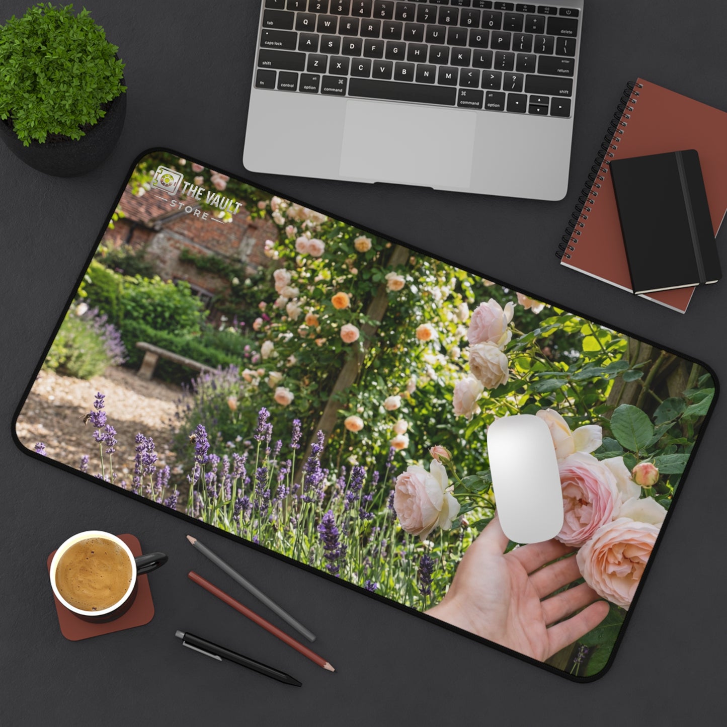 A Touch of a Rose Desk Mat