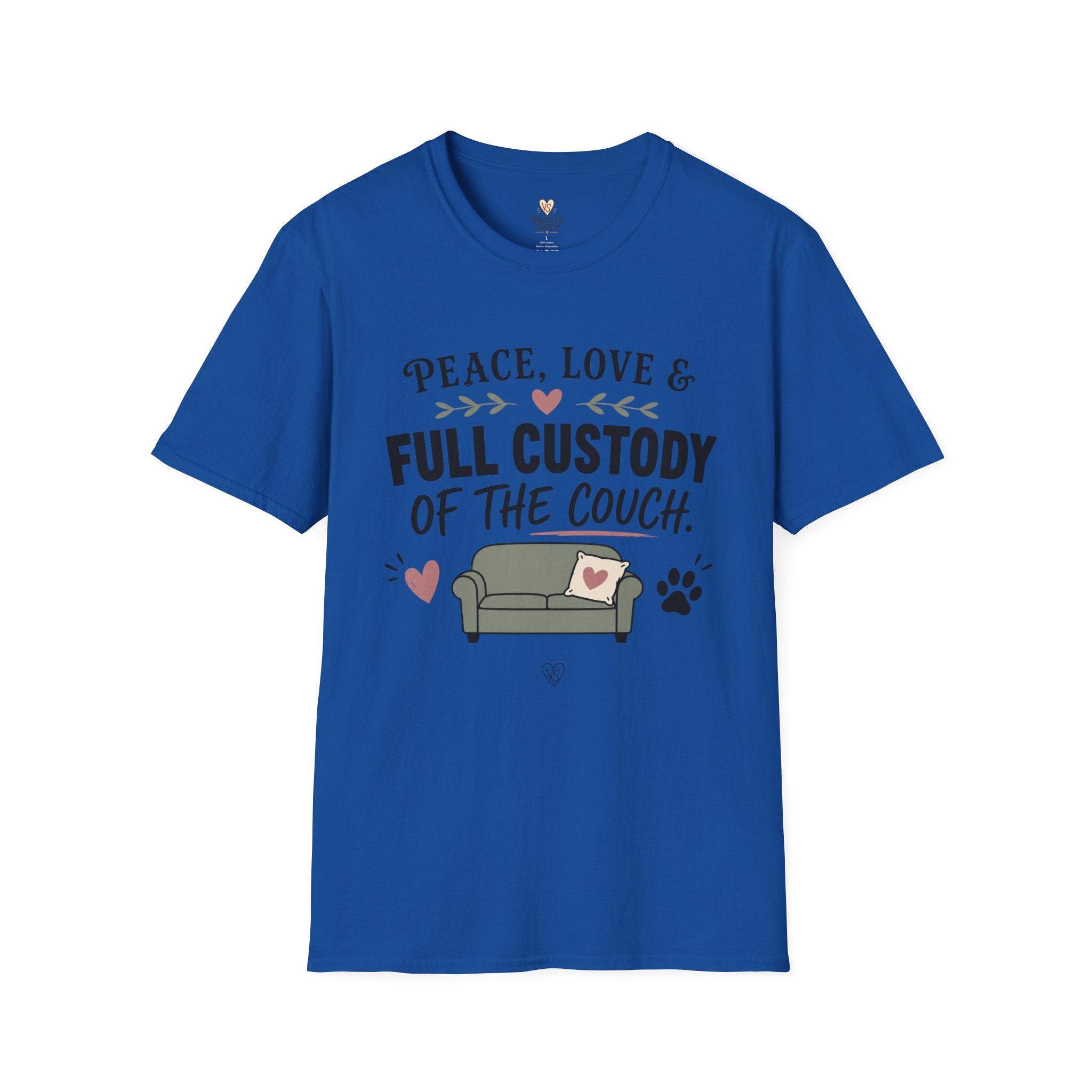 Peace, Love & Full Custody of the Couch T-Shirt