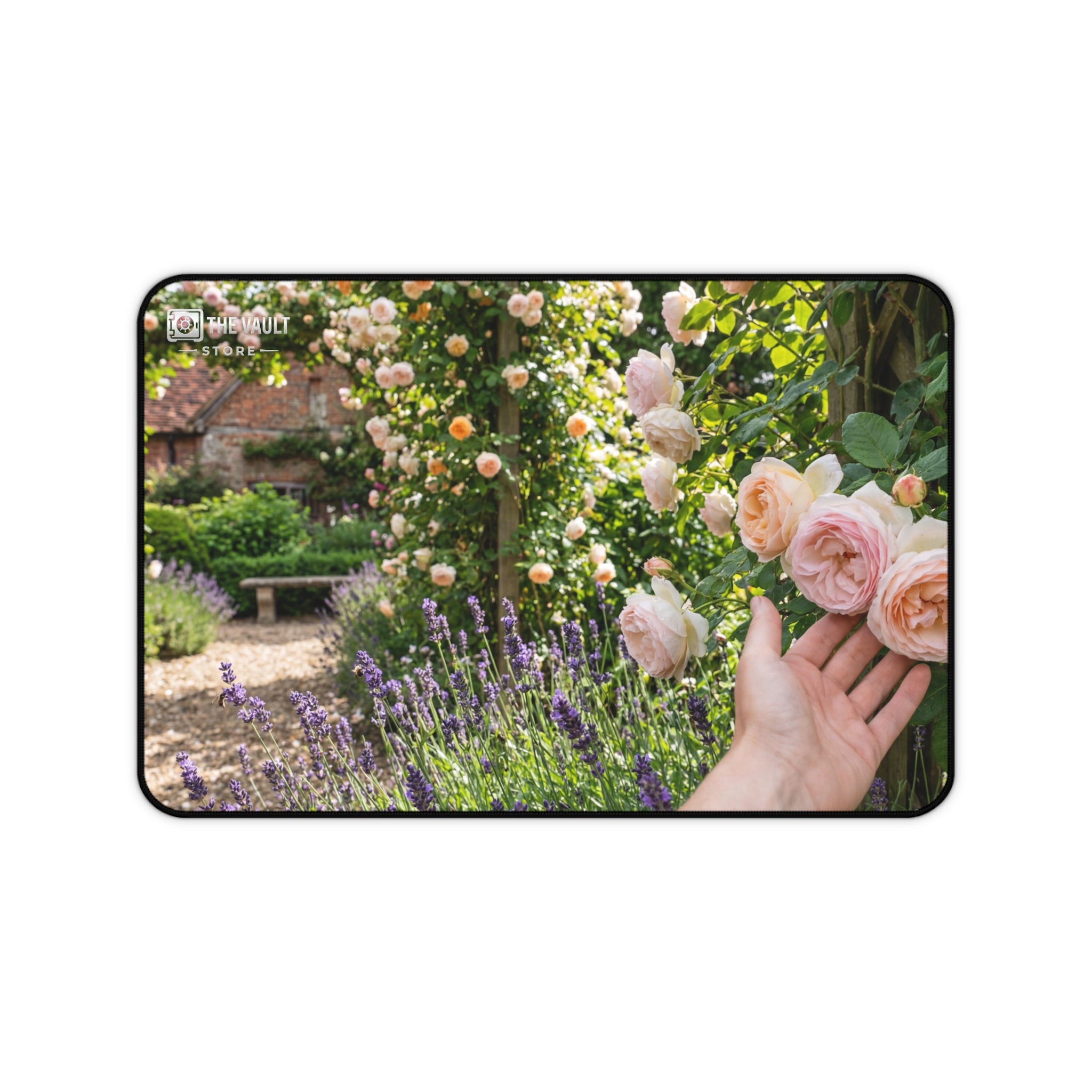 A Touch of a Rose Desk Mat