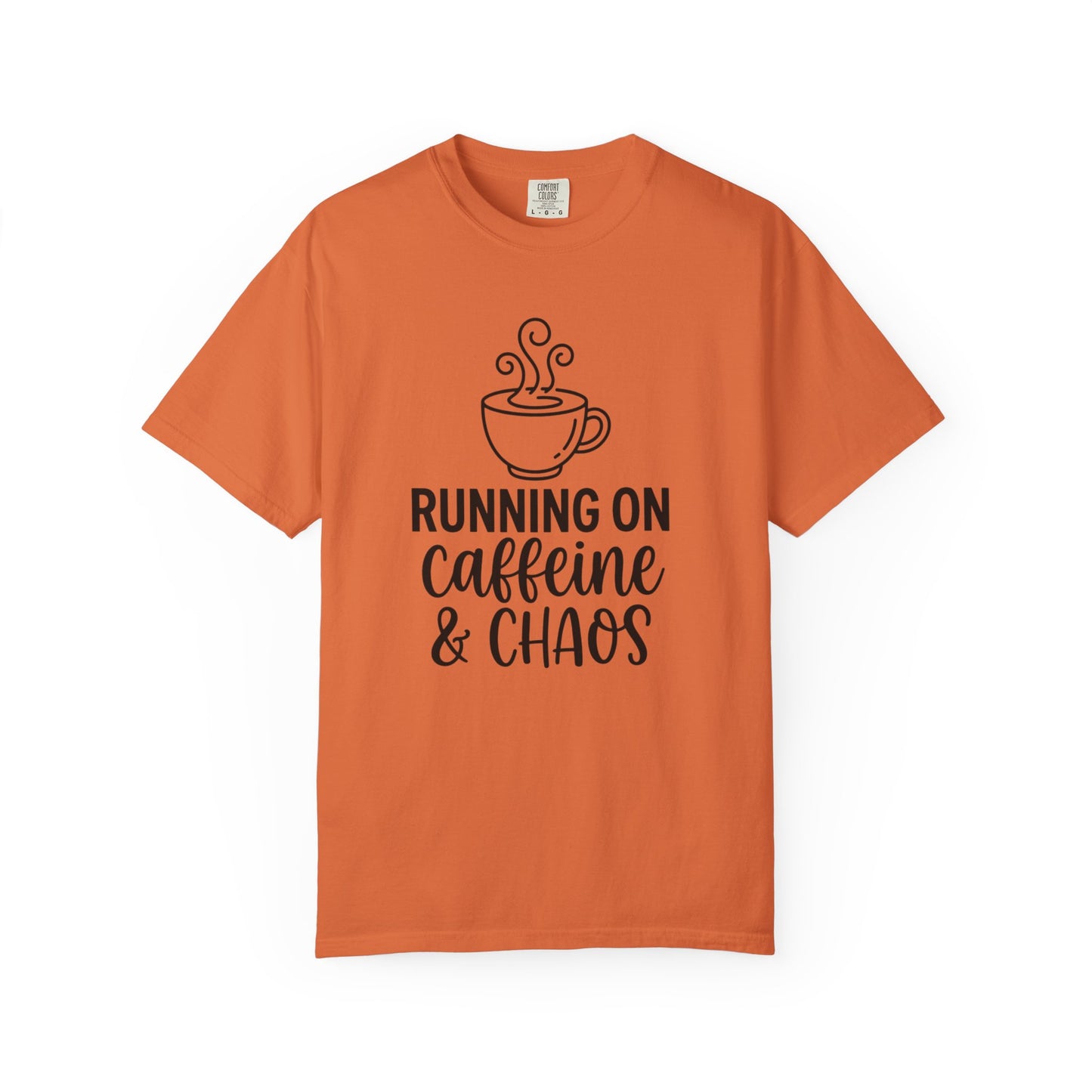 Funny "Caffeine and Chaos" T-Shirt