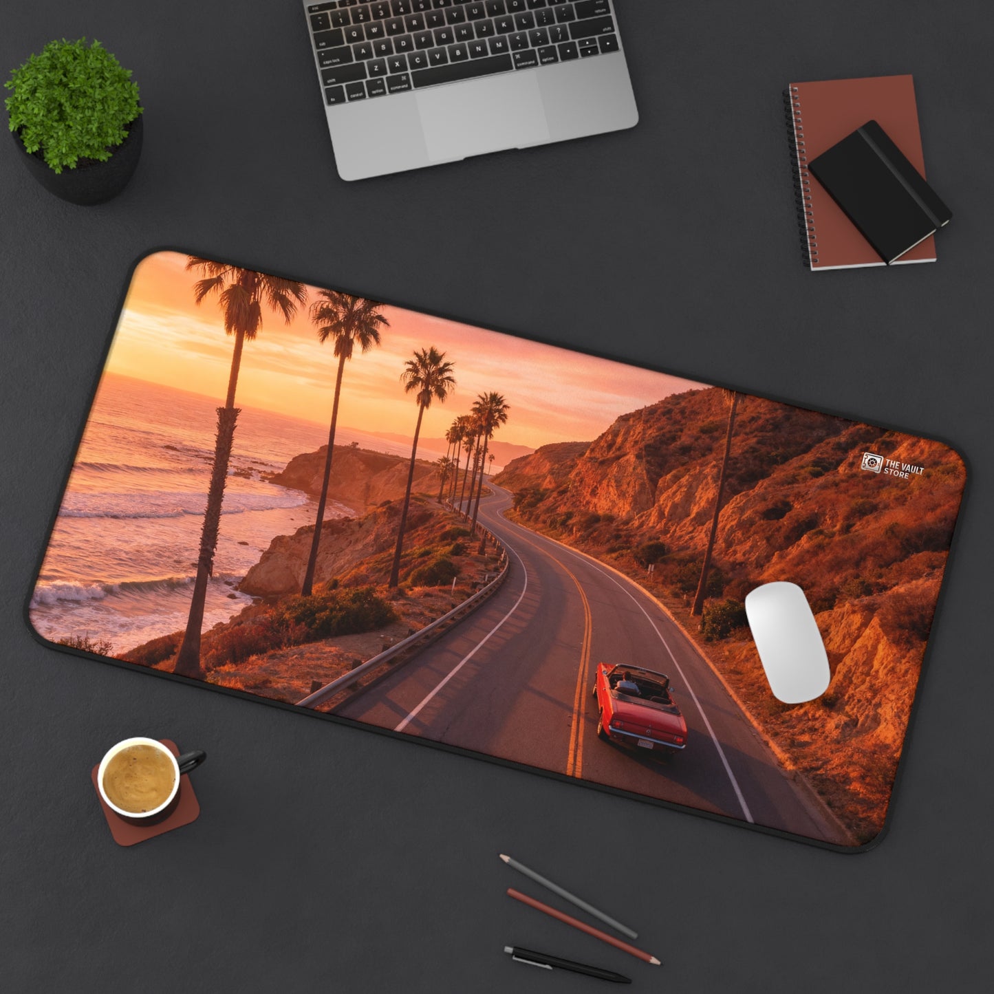 Sunset Beach Cruise Desk Mat