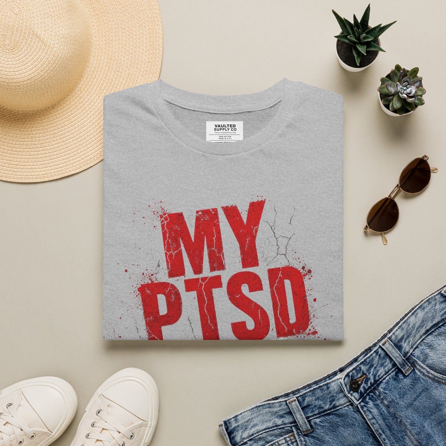 PTSD Awareness T-Shirt — "My PTSD" Graphic Support Tee