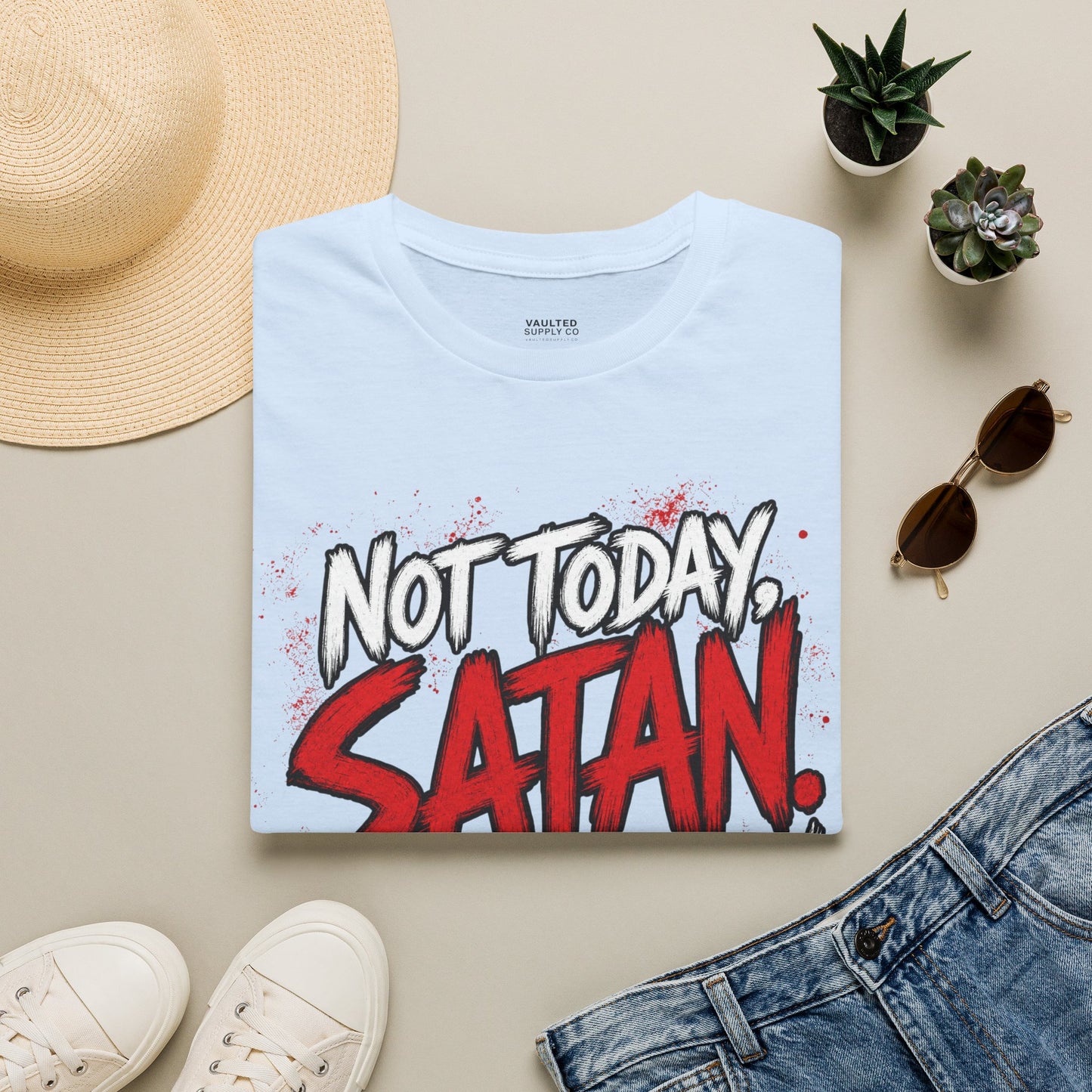 Not Today Satan Fun Shirt