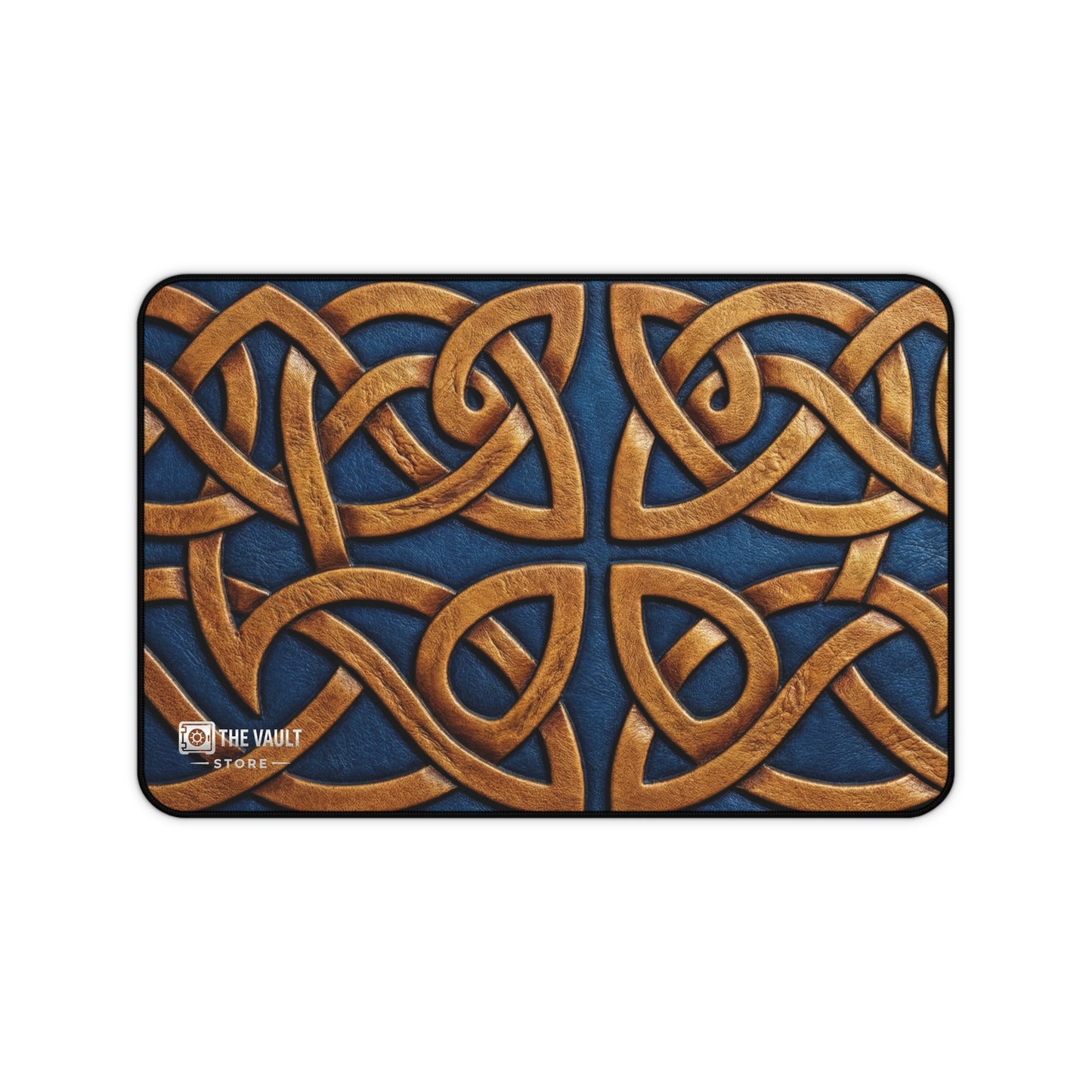 Embossed Leather Celtic Knot Desk Mat