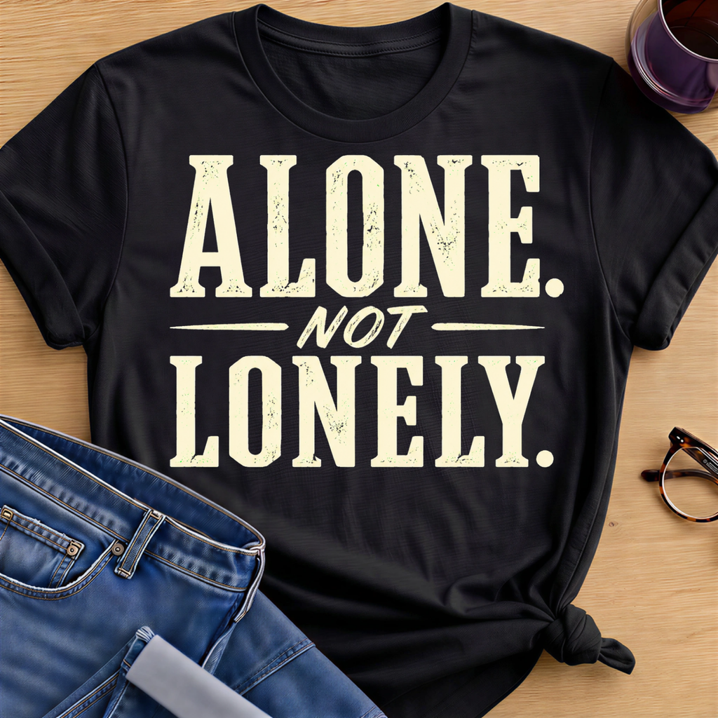 Alone Not Lonely T-Shirt - Black