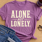 Alone Not Lonely T-Shirt - Heather Radiant Orchid