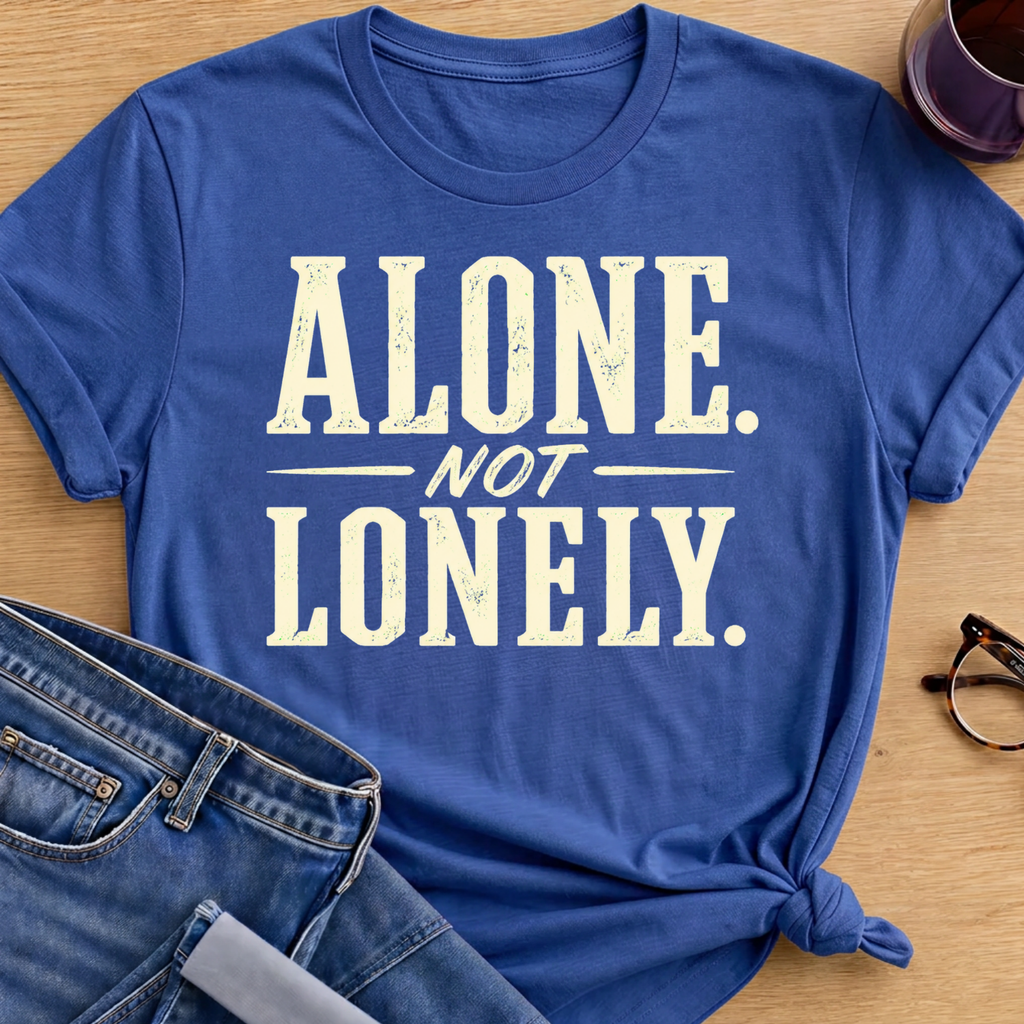 Alone Not Lonely T-Shirt - Royal