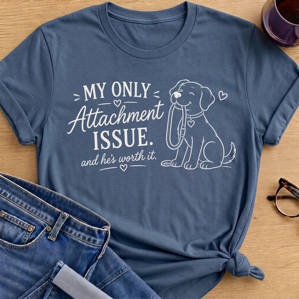 Attachment Issues T-Shirt - Indigo Blue