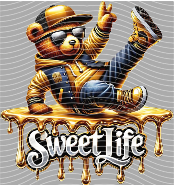 Sweet Life Bear DTF Transfer