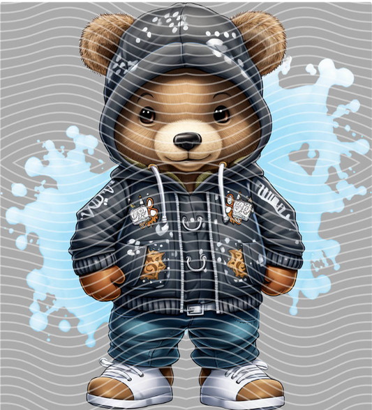Icy Patch Bear DTF Transfer