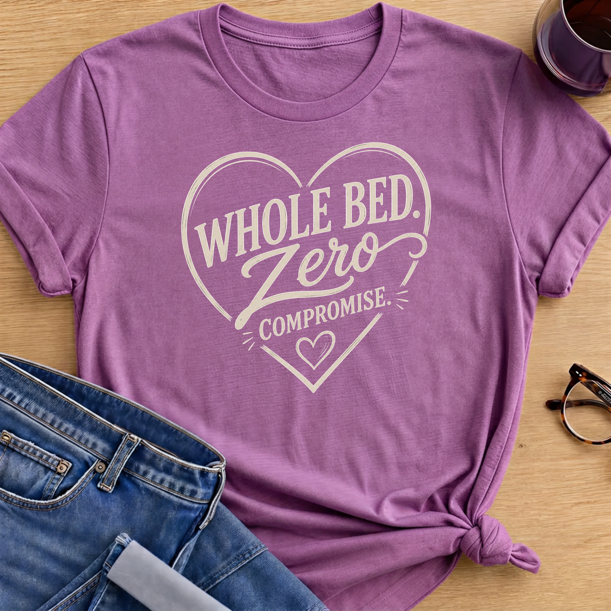 Back Out T-Shirt - Heather Radiant Orchid
