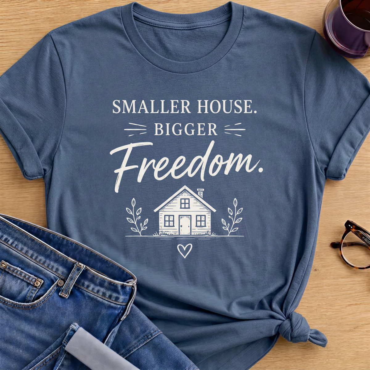Bathroom Encore T-Shirt - Indigo Blue