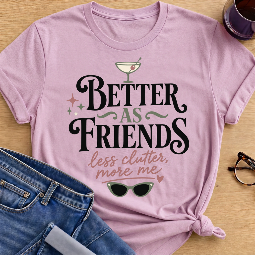 Better As Friends 1 T-Shirt - Light Pink