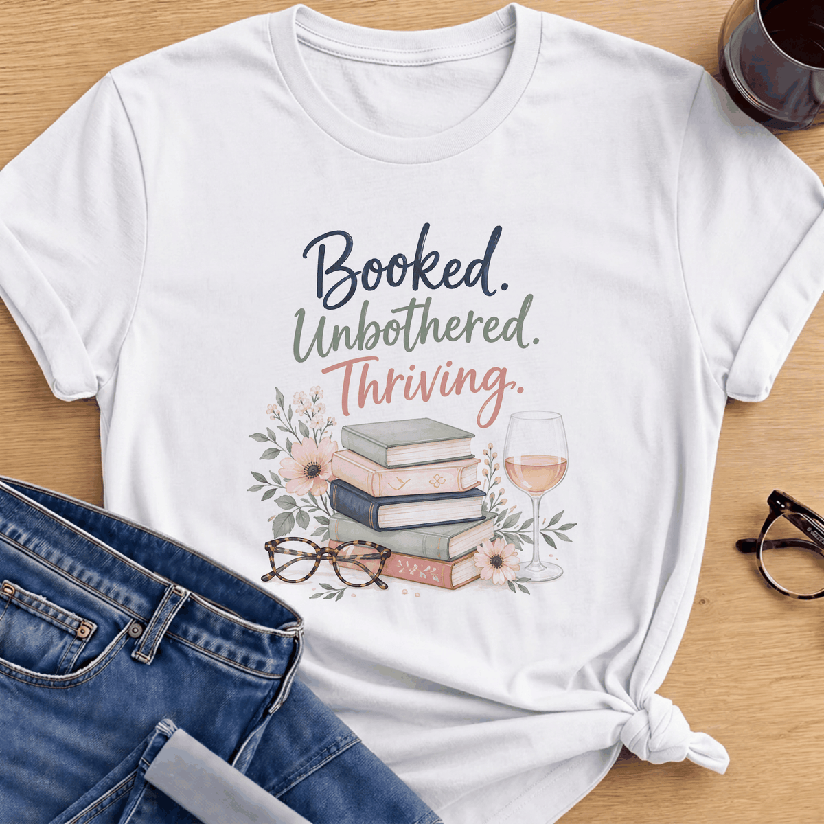 Books Unbothered T-Shirt - White