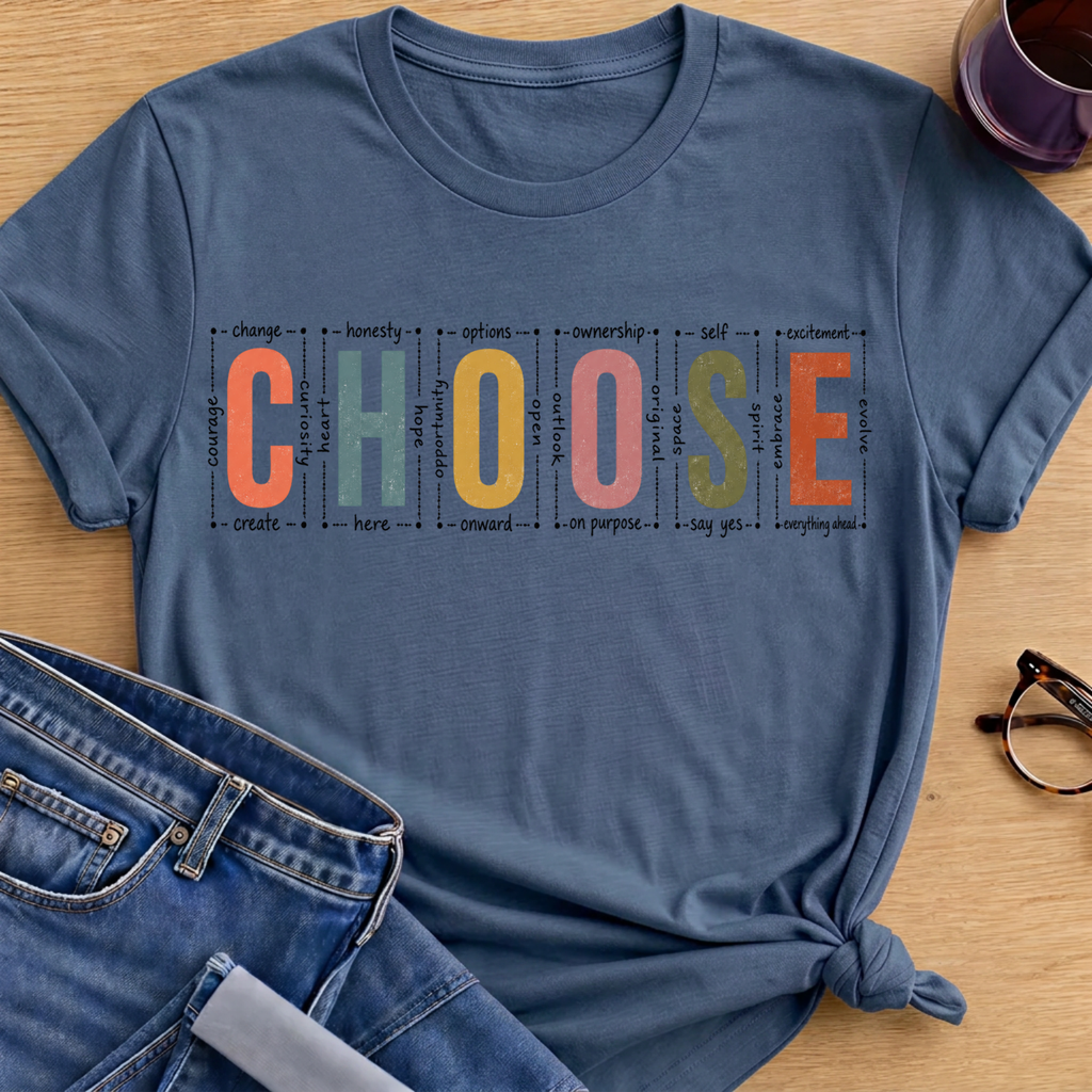 CHOOSE T-Shirt - Indigo Blue