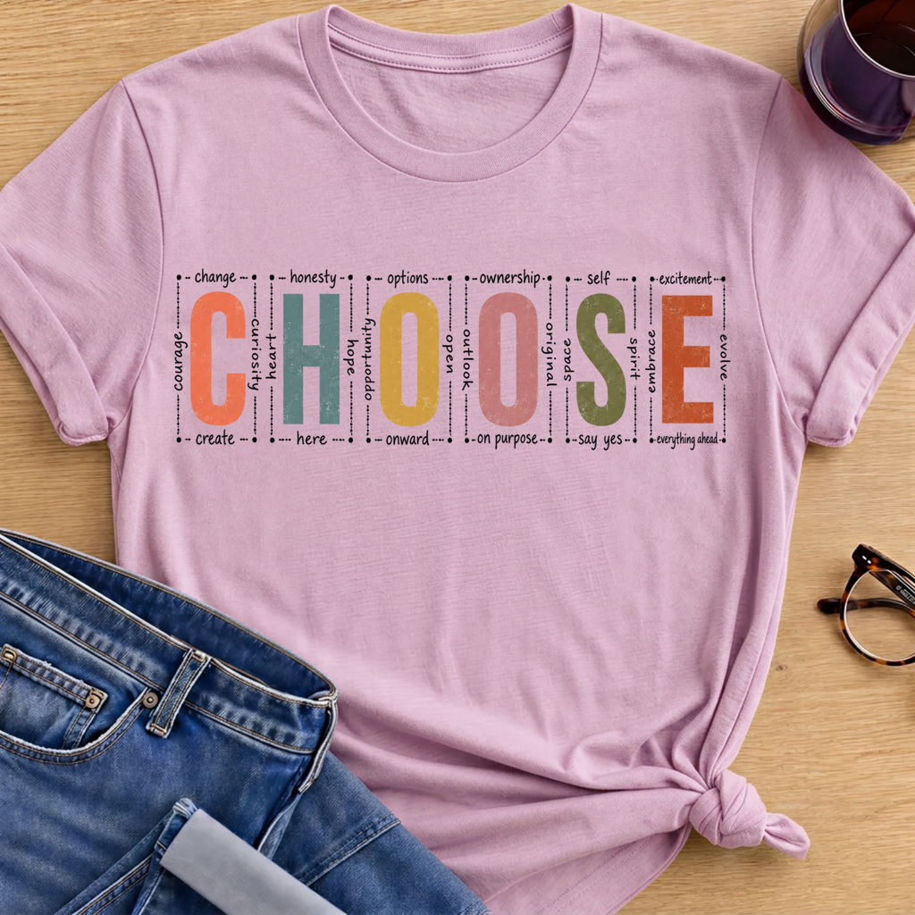 CHOOSE T-Shirt - Light Pink