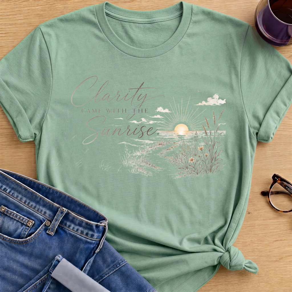 Clarity Sunset T-Shirt - Mint Green