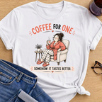 Coffee for One T-Shirt - White