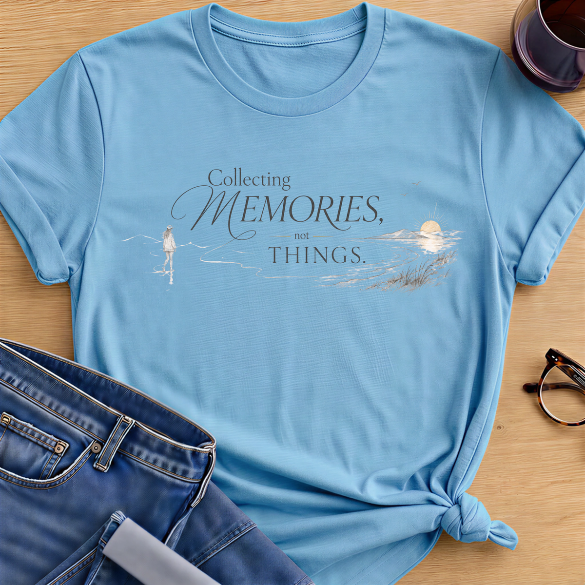 Collecting Memories T-Shirt - Sky