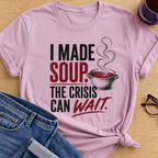 Crisis Wait T-Shirt - Light Pink