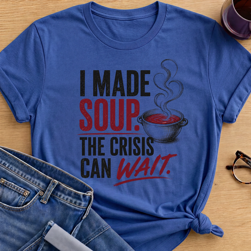 Crisis Wait T-Shirt - Royal