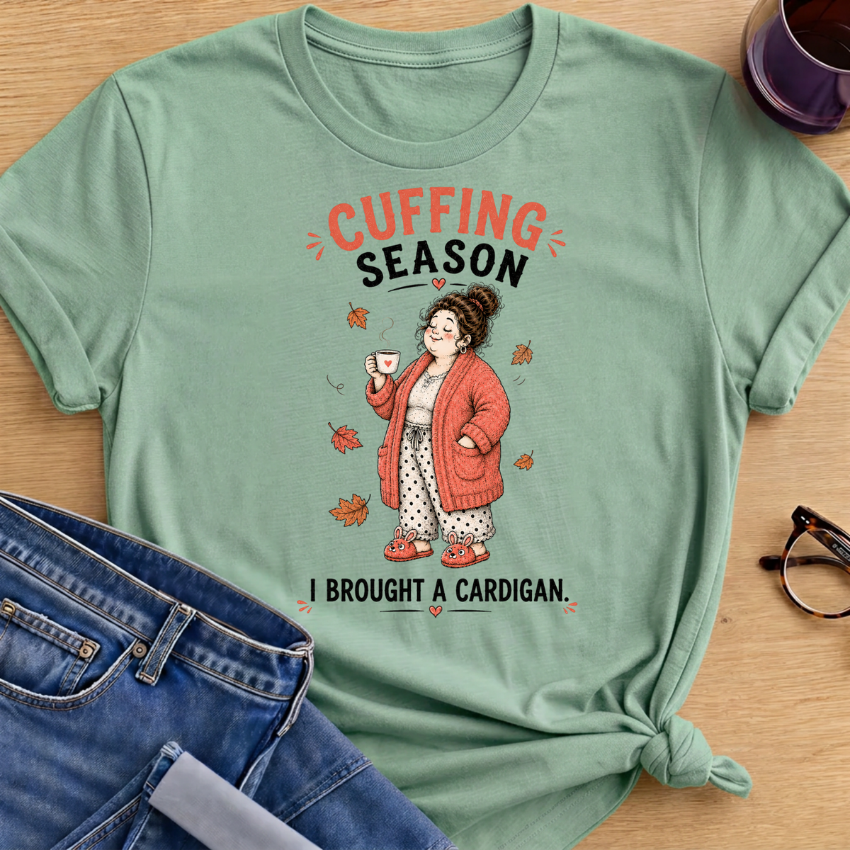 Cuffing Season T-Shirt - Mint Green