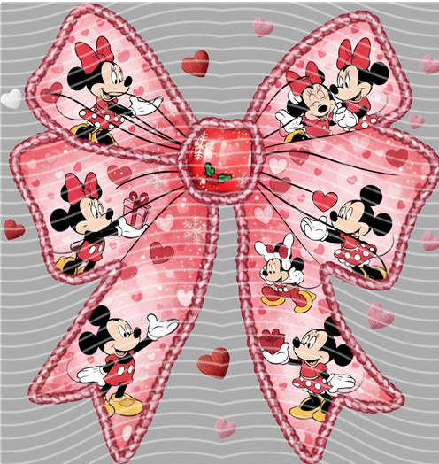 Mickey & Minnie Love Bow DTF Transfer