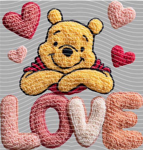 Pooh Bear Love DTF Transfer