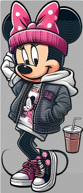 Minnie Street Style DTF Transfer