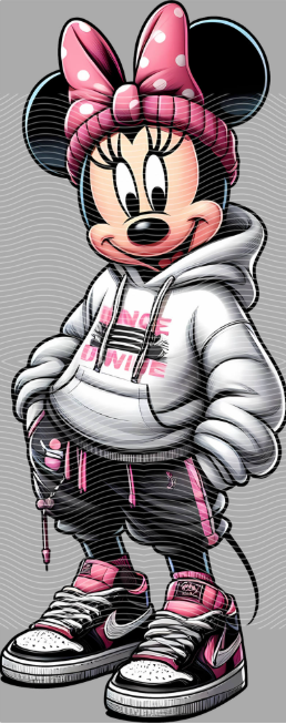 Minnie Nike Fit DTF Transfer