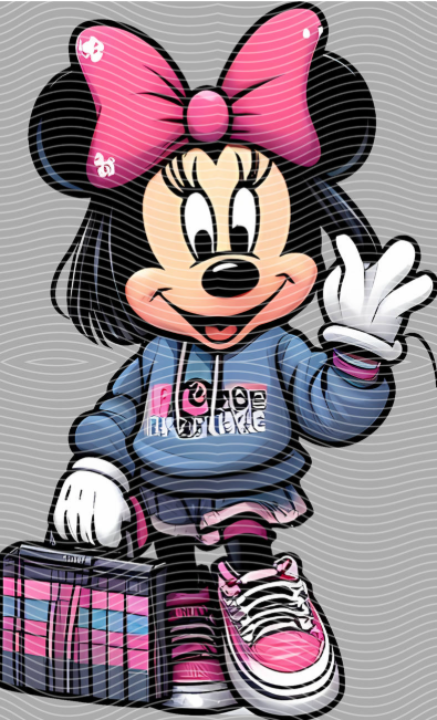 Minnie On the Go DTF Transfer