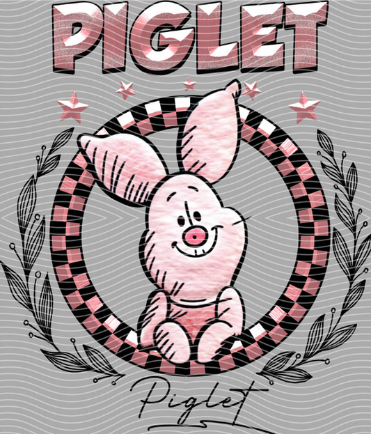 Piglet Varsity DTF Transfer