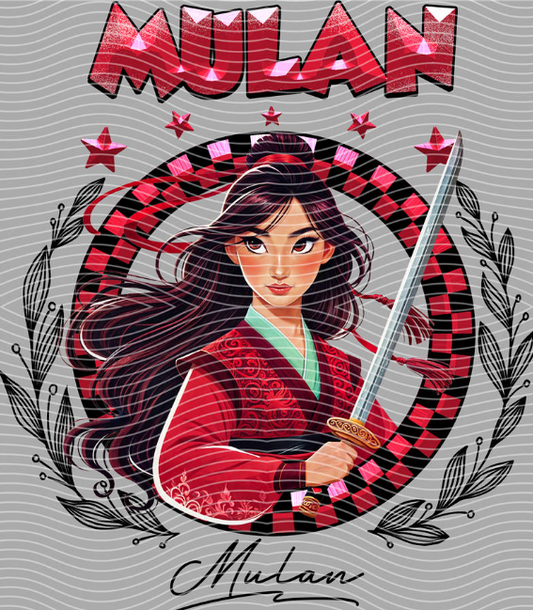 Mulan Varsity DTF Transfer