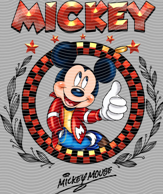 Mickey Mouse Varsity DTF Transfer