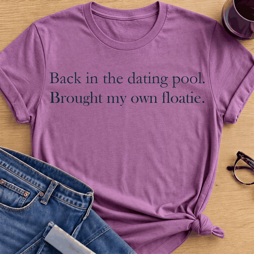 Dating Floatie T-Shirt - Heather Radiant Orchid