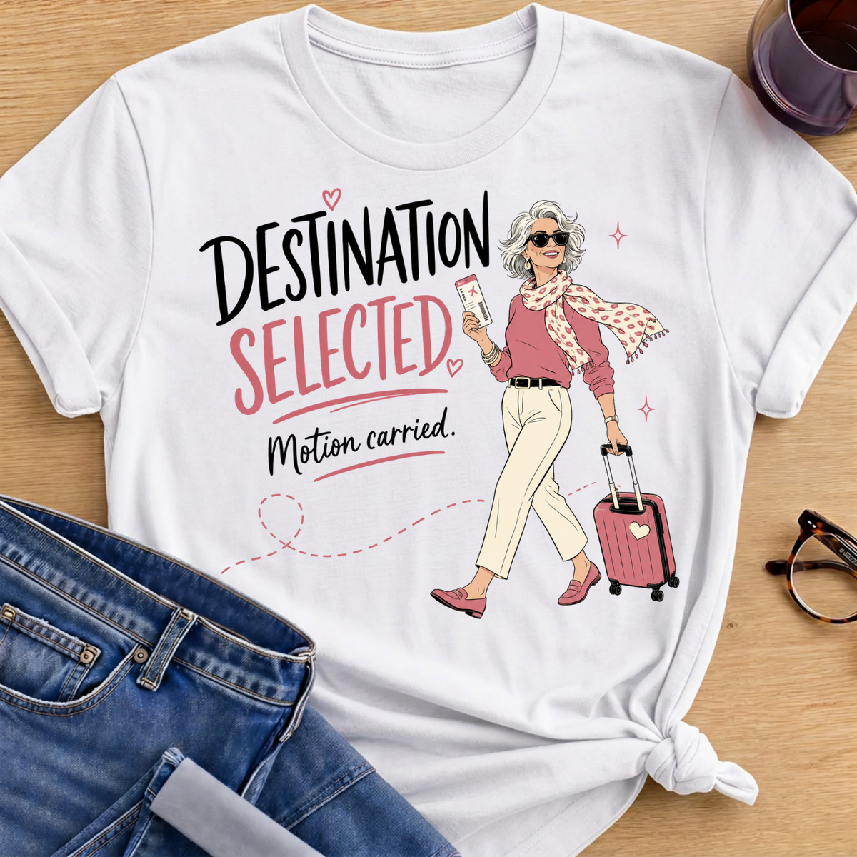 Destination Selected T-Shirt - White
