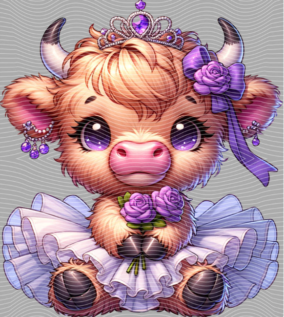 Princess Highland DTF Transfer