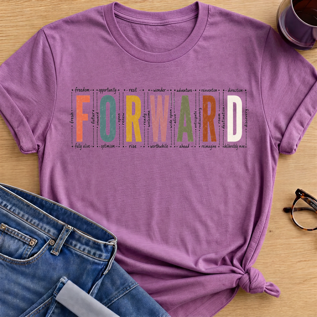 FORWARD T-Shirt - Heather Radiant Orchid