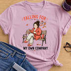 Falling for My Own Company T-Shirt - Light Pink
