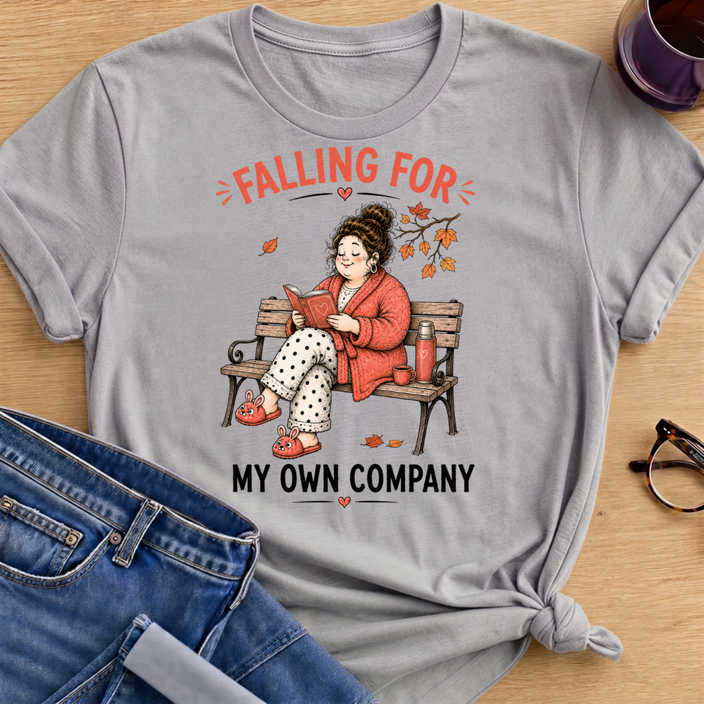 Falling for My Own Company T-Shirt - Sport Grey