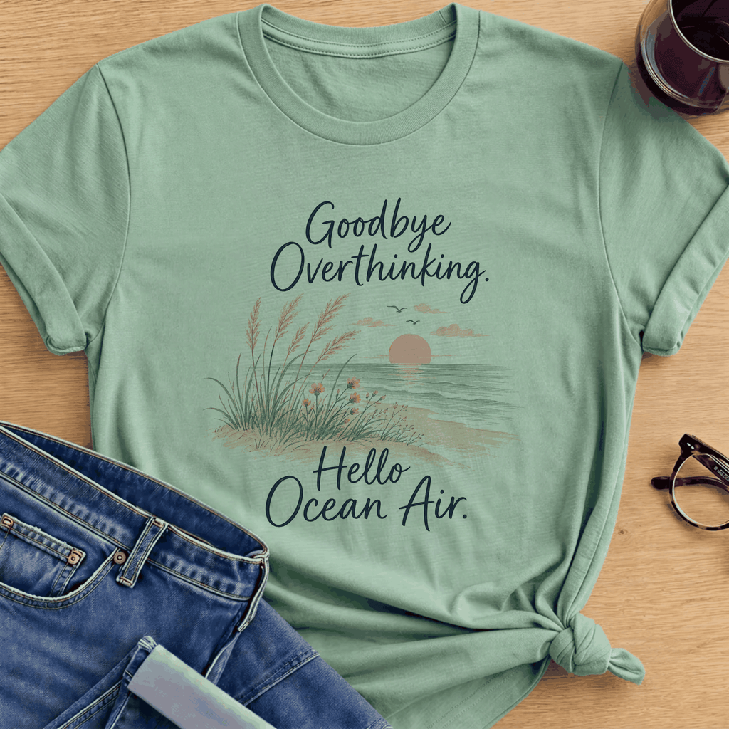 Goodbye Overthinking T-Shirt - Mint Green