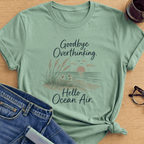 Goodbye Overthinking T-Shirt - Mint Green