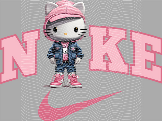 Hello Kitty Streetwear DTF Transfer