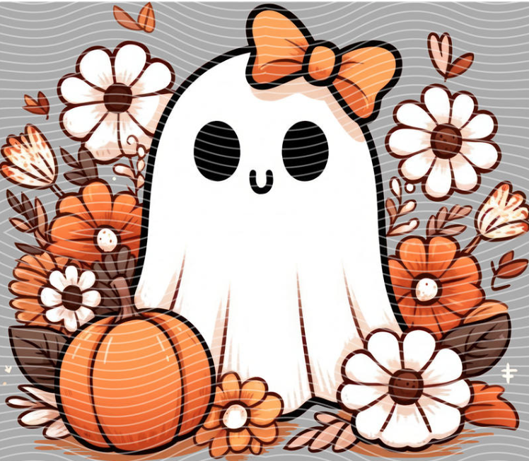 Boo-tiful Ghost Halloween DTF Transfer